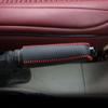 Car Gear Shift Collars for Fiesta Ecosport Focus 2 MK2 MT Leather Gear Shift Knob Cover Protector Interior Accessories