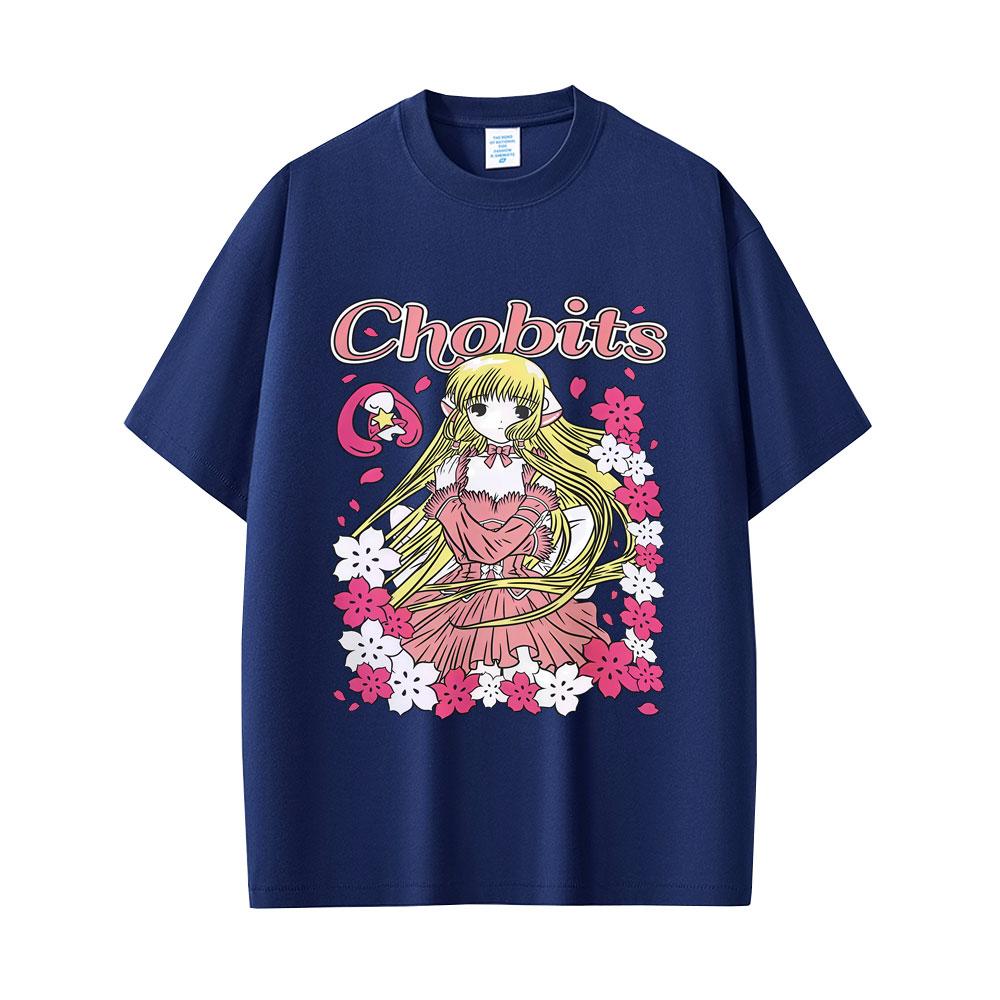 Japanese Anime Chobits Chi Graphic T-shirt Unisex Women Casual Cotton Vintage Tee Shirt Unisex Kawaii Cartoon Oversized T Shirts