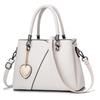 ORIJIRI Shoulder Cute PU Leather Women's Bag, Handbag, 2-Way Bag, (White)