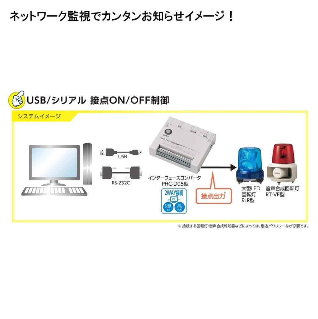 Patrol interface converter included light, PHC-D08 (adapter type)