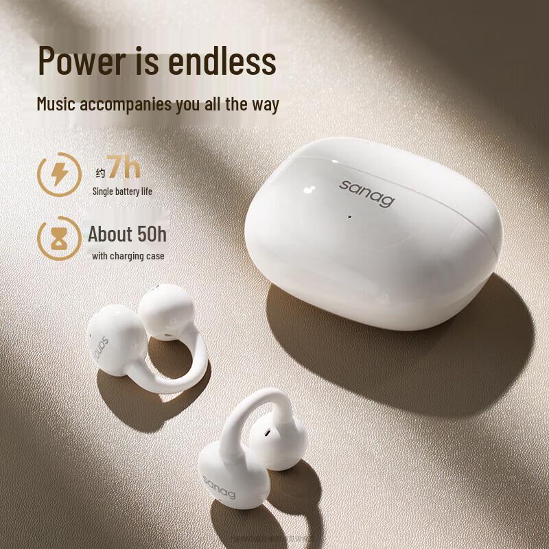 SANAG Z60S Wireless Open-Ear Clip-On Bluetooth Headphones