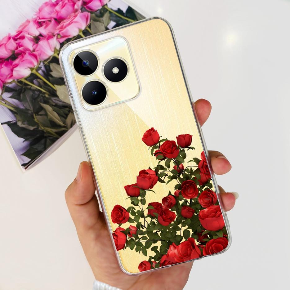For Realme C51 C53 Case New Fashion Painted Cover Soft Silicone Phone Case For Realme C53 C 51 RealmeC51 RealmeC53 Fundas Bumper