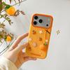 Für iPhone 17 Pro Silikonhülle Niedlicher Orangenförmiger Anhänger Stoßfeste Handy-Rückseite