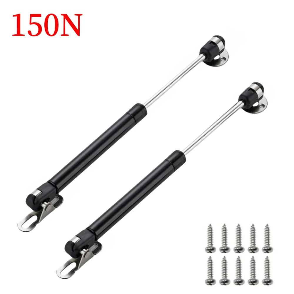 100N 150N 200N Hydraulic Support Rod Hinge for Kitchen Wardrobe Gas Spring Supports Cabinet Doors Lift Close Damper 10/12Inch