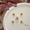 Net Celebrity 3D Cherry Nail Art Decorations: Alloy Rhinestones for 2025 New Year Style