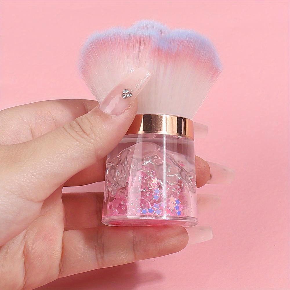 Nail Art Mushroom Rose Head Brush Remove Nail Dust Brush Polish Powder Cleaning Tool Beauty Makeup Brushes Manicure Tool