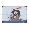 Pirate Ship Telse Metal Sign Cinema Wall Mural Wall Plaque Classic Iron Tin Sign Poster