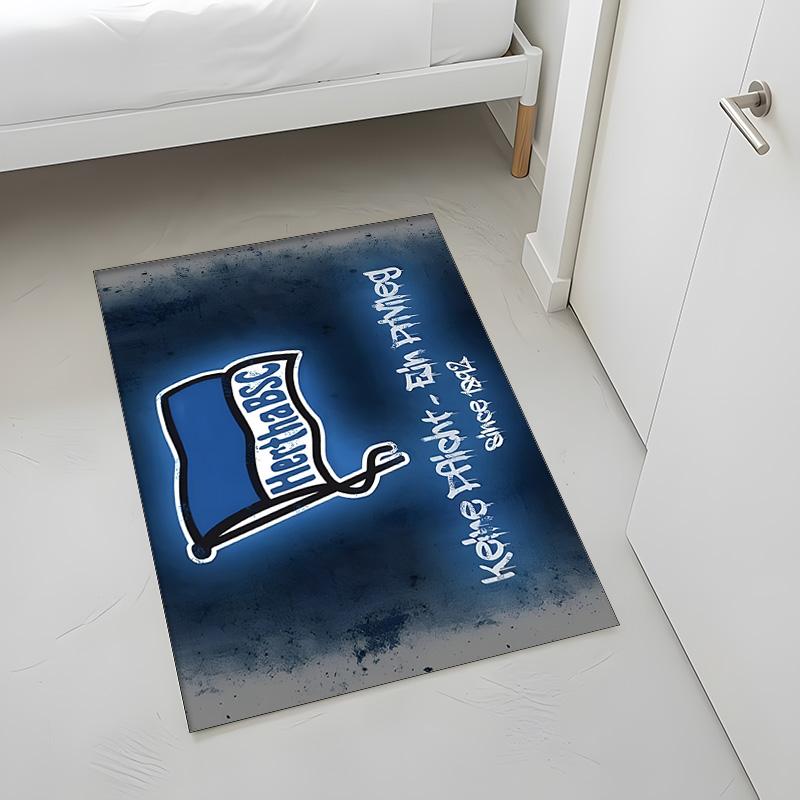 Hertha Berliner Sport Club (19) Rug Suitable For Living Rooms Bedrooms Computer Rooms Dining Areas And Placement Under Tables And Chairs Also An Ideal