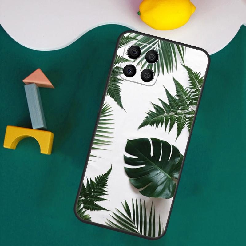 Monstera Leaves Palm Tree Flowers Case For Honor Magic 7 Pro 5 6 Lite Honor 200 Pro 50 70 90 X9a X8a X8 X9 X8b X9b X9c Cover