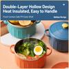 Heat-Insulated Double-ear Noodles Bowl Large Capacity Soup Mug Durable Ramen Bowl  Travel Use