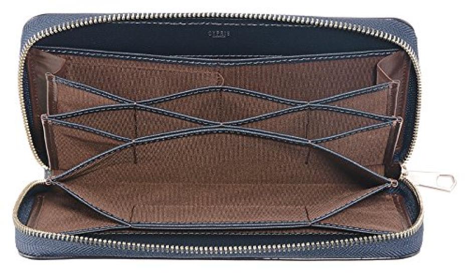 Cypris Perlanera Utility Clutch Leather Second Day Birthday Boyfriend Navy x 8449 Case, Zip-Around Bag, Bag, Men's Gift, Father's Gift, Gift, Gift,