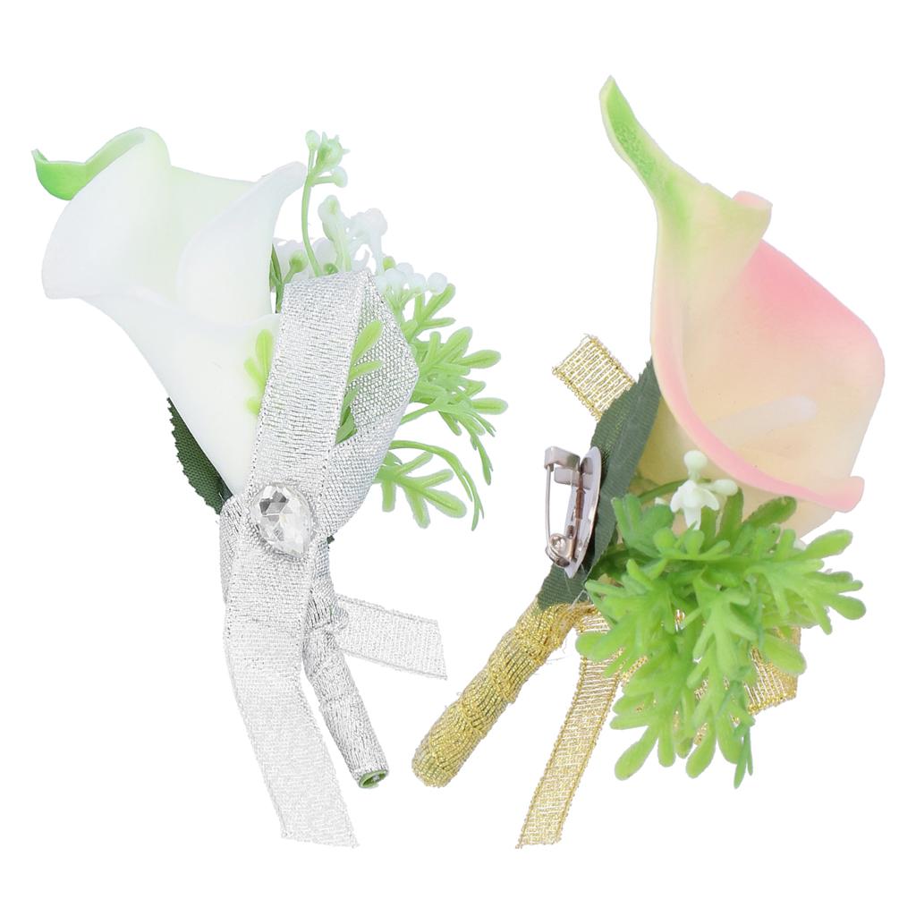 Corsaj de nuntă cu flori artificiale, broșă pentru butoniere, decorațiuni pentru nunta