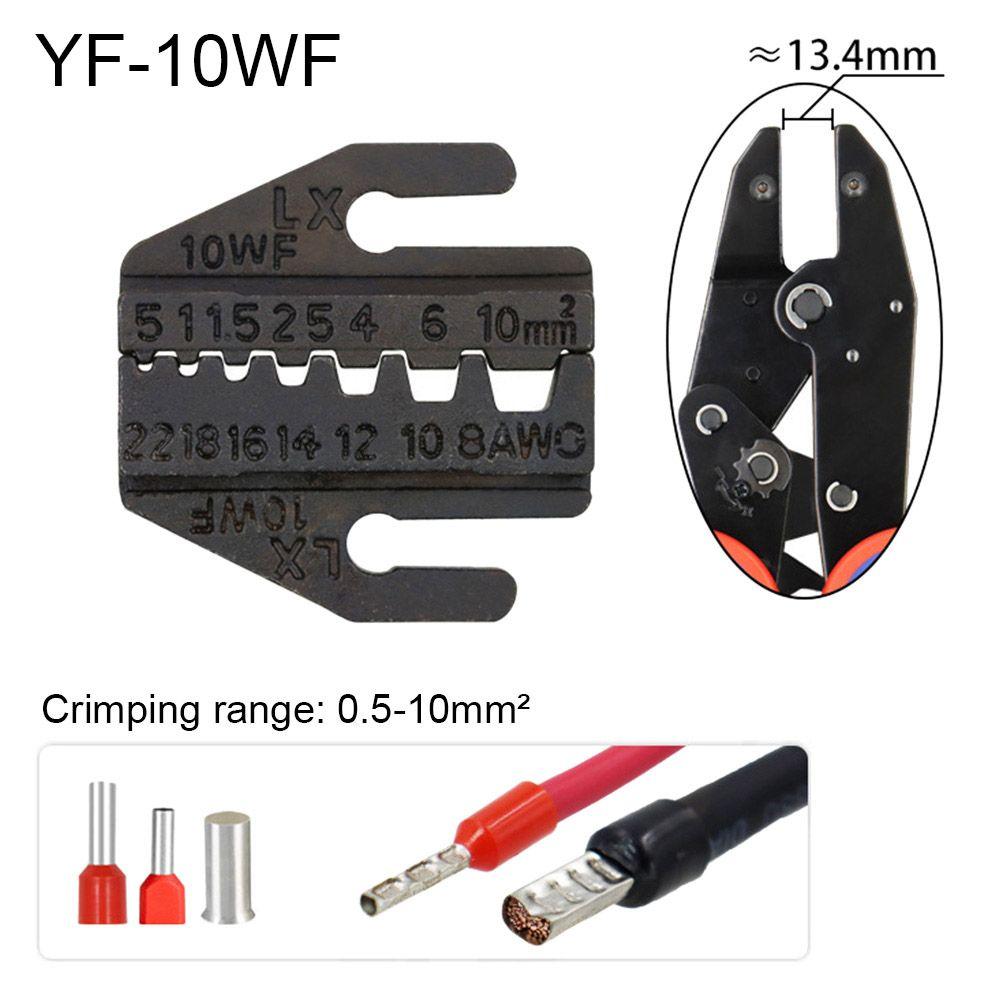 

Crimping Pliers Connector Pliers Jaws Ferrule Crimp Sets Tube Clamp Jaws Replaceable Crimping Die YF-10WF