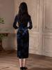 Elegant Velvet Retro Cheongsam Dress - 2025 New Style, Improved Design, Young & Sophisticated