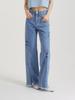 UNKNOWN PLANET Line Slit Denim Pants Blue