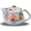 Waza No Kura Stylish Japanese Tableware Kutani Ware Teapot Hanazono Tea Strainer Included Ceramic Brand Tableware Made In Japan Birthday Gift High-End