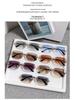 European & American Square Frameless Sunglasses: Men's Sawtooth & Women's Leopard Head Metal Fashion
