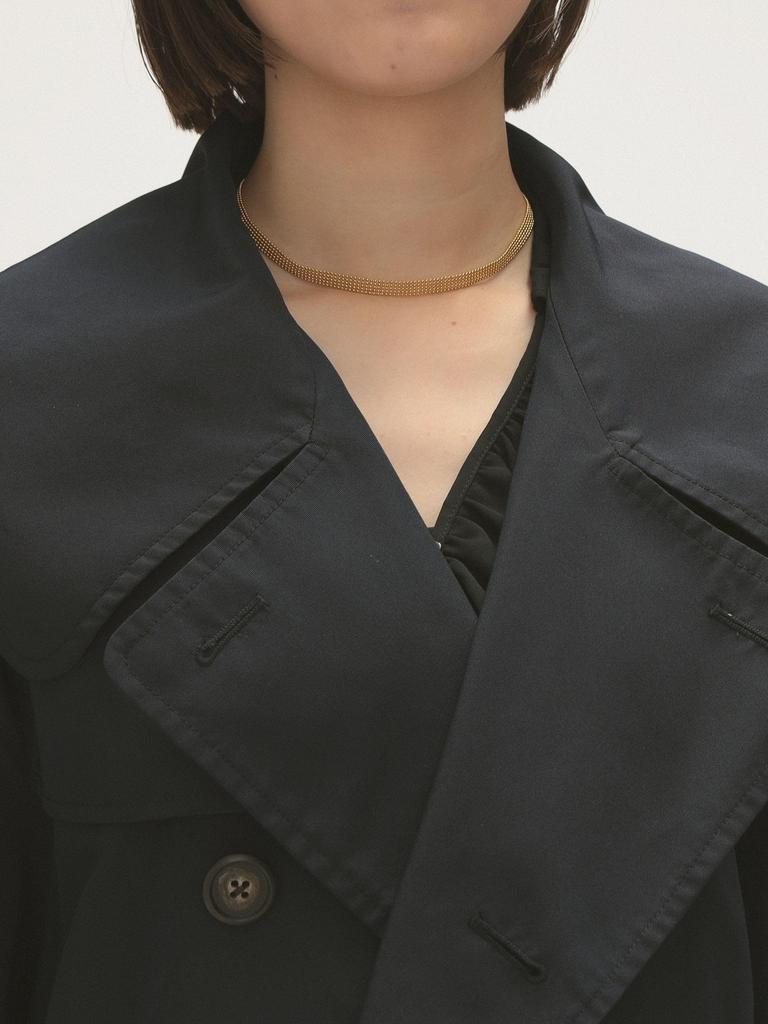 Beams Boy Maturely Memory Trench Overcoat, Women's, Navy, 13190091803