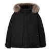 JACK&JONES Men's Water-Repellent Detachable Fur Hooded Down Jacket