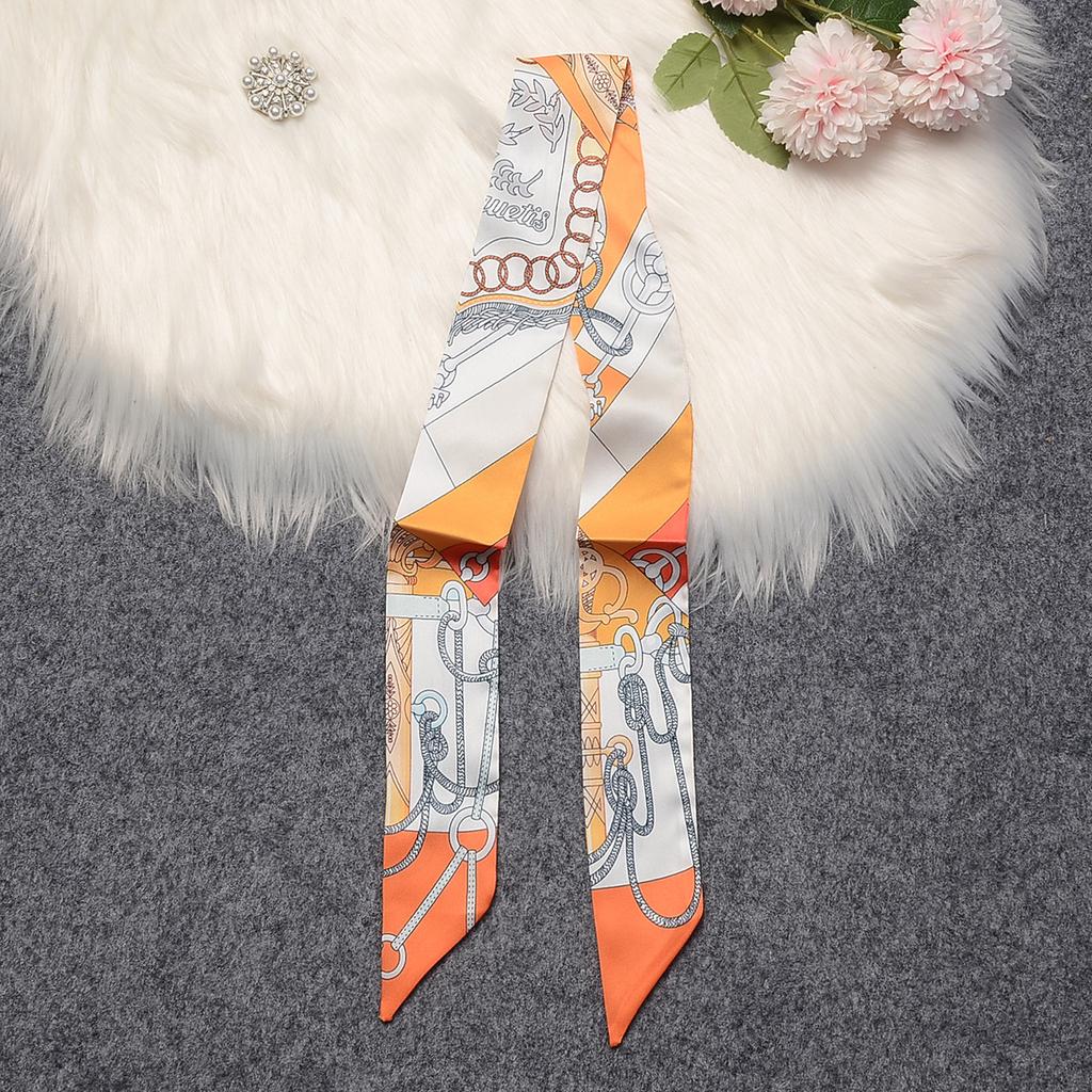 New Rope Chain Scarf Women Luxury Brand Silk Scarf Fashion Foulard Skinny Bag Scarves Hair Headband Neckerchief For Ladies