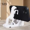 Smooth Line Phone Holder Portable Mobile Holder, 3D Printed Horse-Shaped Design Tablet Stand Stable Stand, Lines Desktop Decoration
