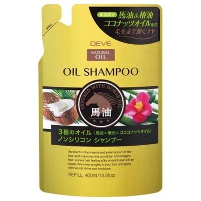 Kumano Oils And Fats Deve Dive Dive 3 Kinds Of Oil Shampoo  Horse Oil  Camellia Oil  Coconut Oil  Refill [Shampoo]
