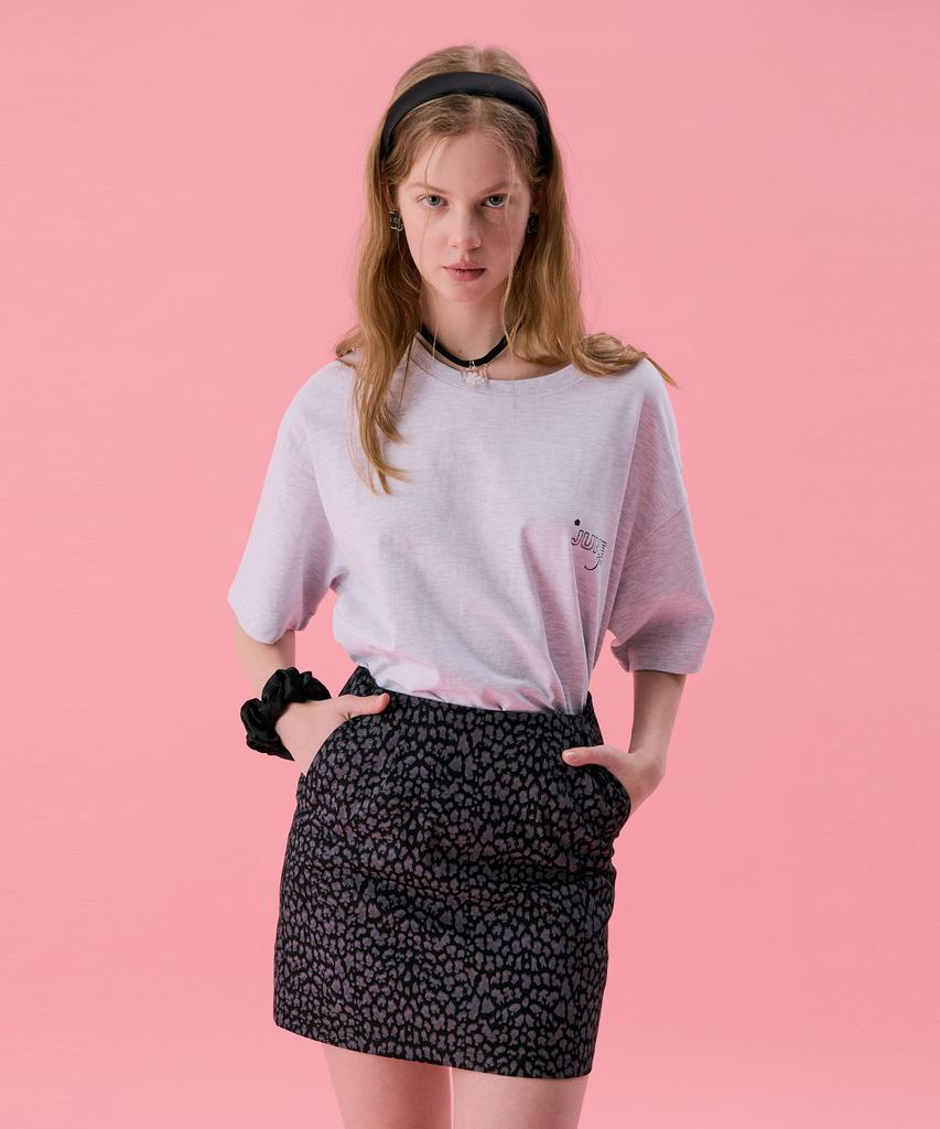 Jun Jun Space Vol11.Leopard Mini Skirt_Black(Vol11.Leopard Mini Skirt_Black)