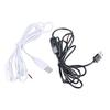 USB Male 2Pin Pigtail Cable USB 2 Cores Bare Wire Open End Extension Cable Repair Cable with Switches for LED Light