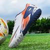 Mens Womens Low-Cut Football Cleats AG Studs Turf Grass Youth Soccer Shoes Lightweight Breathable Synthetic Upper
