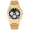 Men Chronograph Quartz Watch with Date Display Stainless Steel Strap Waterproof Fashion Business Male Wrist Watch