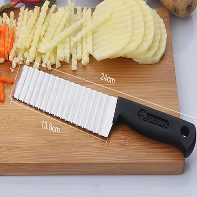 Chipsy Ziemniaczane Ze Stali Nierdzewnej Ciasto Warzywa Owoce Marszczone Faliste Krajalnica Nóż Krajalnica do Ziemniaków Chopper French Fry Maker Tools