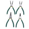 4PCS 7 Inch Internal External Snap Ring Pliers Set with Straight Bent Jaw for Removal and Installation of Automotive