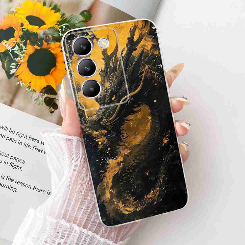 For Vivo Y100 IDN 5G Case New Fashion Painted Cover Silicone Soft TPU Fundas For Vivo Y200e Y 200E 100 Phone Case Coque