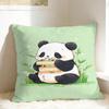 Cute Panda Pillow Case  Square Pillow Cover For Living Room Bed Chair Funny Cushion Cover