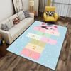 Cute Panda Hopscotch Rug for Kids Suitable for use as an anti-slip game mat for living room and bedroom sofas