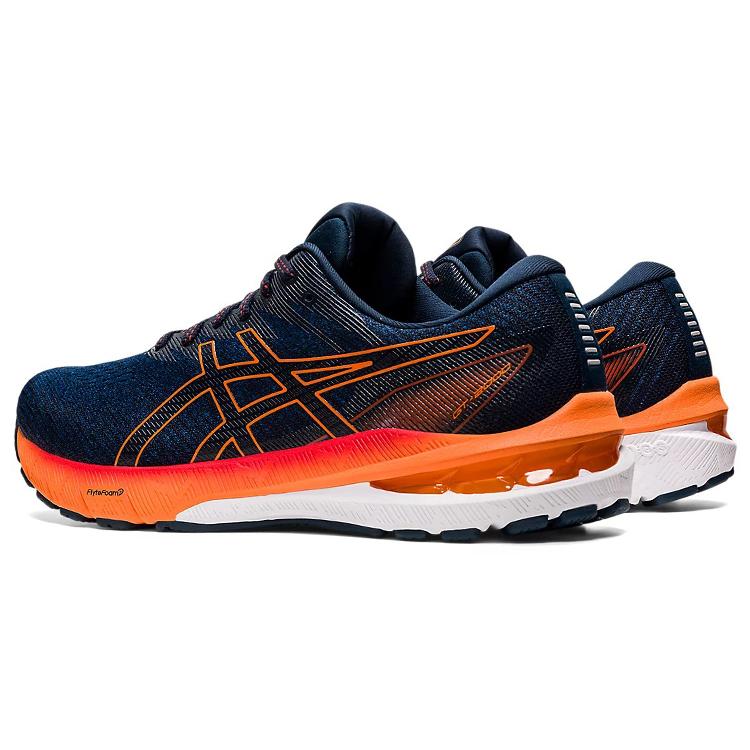 Ny Asics GT 2000 10 Mako Blå Sjokkerende Oransje 1011B185-402
