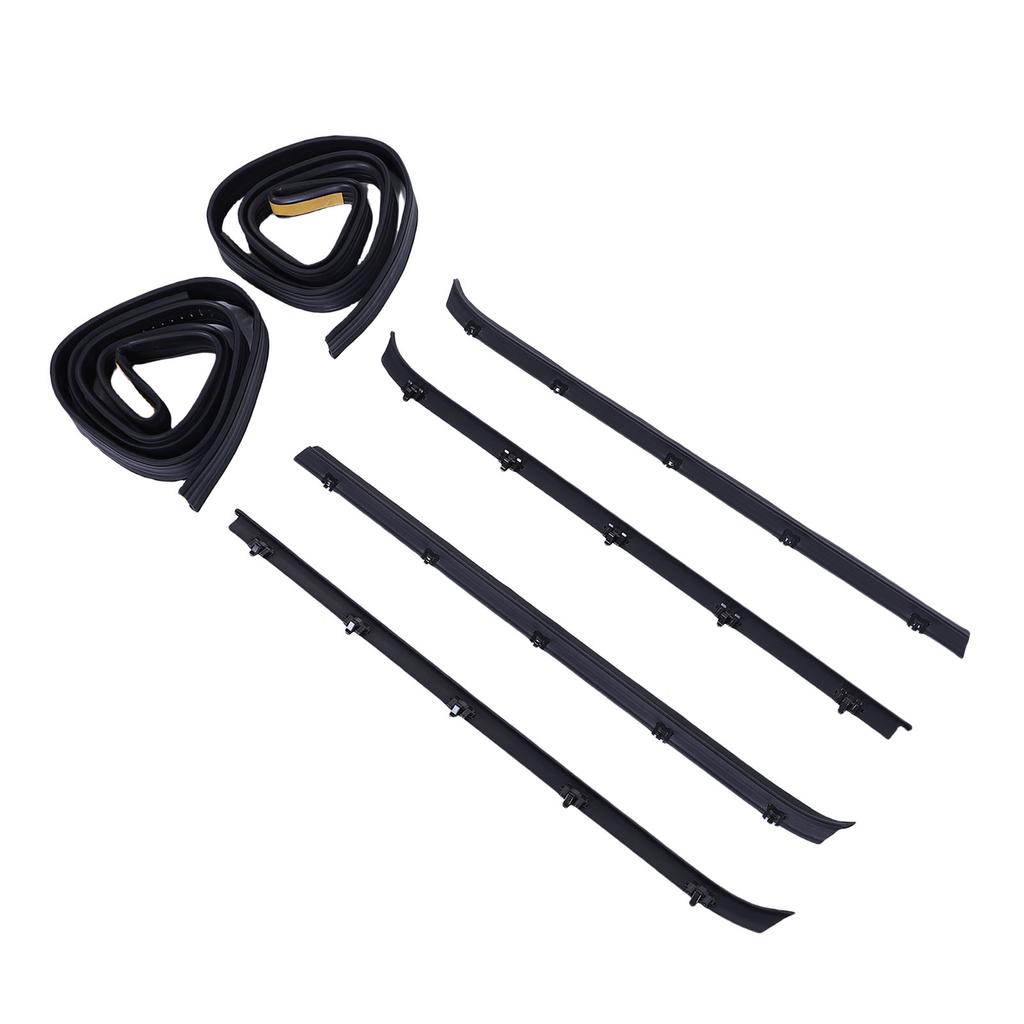 Front Door Window Weatherstrip Kit 15569071 Sweep Felt Trim   Run Channel   Replacement for C1500 C2500 C3500 K1500  00 K3500