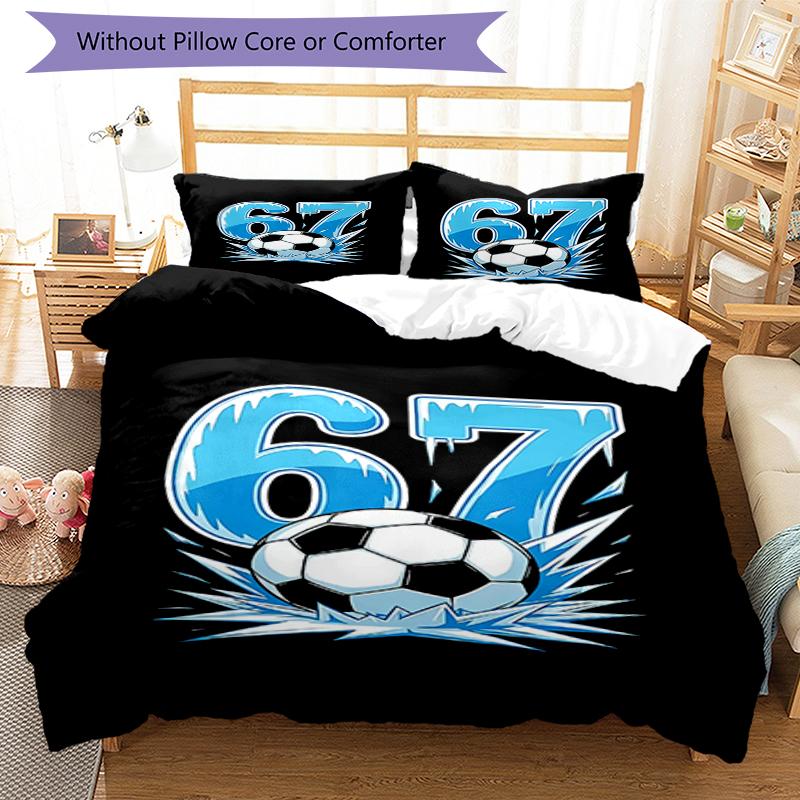 3pcs 67 Bedding Set Duvet Cover Closure Includes 1 Duvet Cover & 2 Pillowcases, Soft and Comfortable for All Seasons.