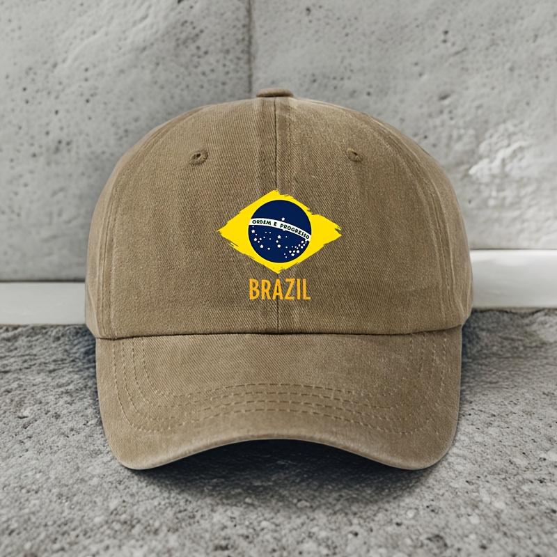 Fashion Brazil Printed Baseball Cap Lightweight and Breathable Suitable for Grandpa Dad Outdoor Sports Unisex Skateboard Hat