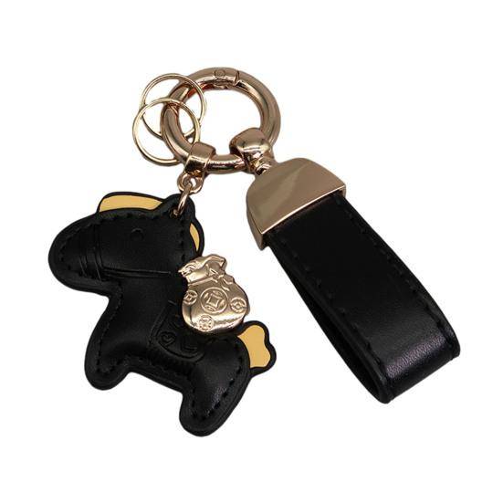 Key Chain Imitation Leather Horse Keychain Pendant Year of Horse Design Key Holder Bag Car Accessory