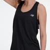 New Balance Sleeveless Athletics Tank Training Black Size L Women's Top, Sports, Yoga, Sweat-Wicking, Quick-Drying, (WT41250), Heather,