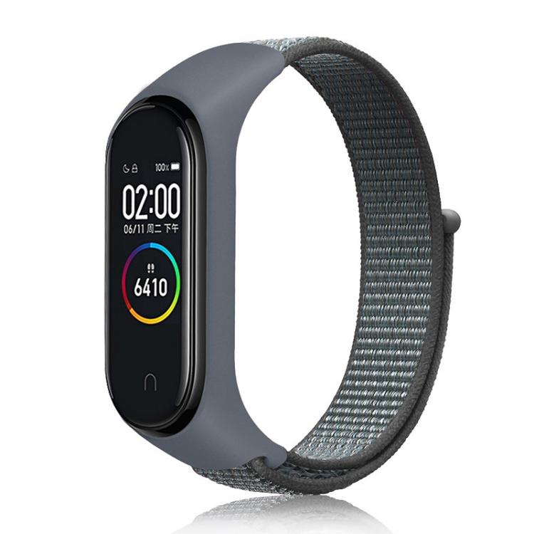

For Xiaomi Mi Band 6 Nylon Weave Watch Bands(Bright Yellow) For Xiaomi Mi Band 6 темно серый