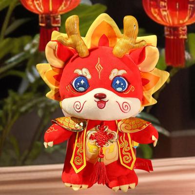 Chinese Year Doll Plush Toy, Decorative Ornament Gift Stuffed Animal for Holiday