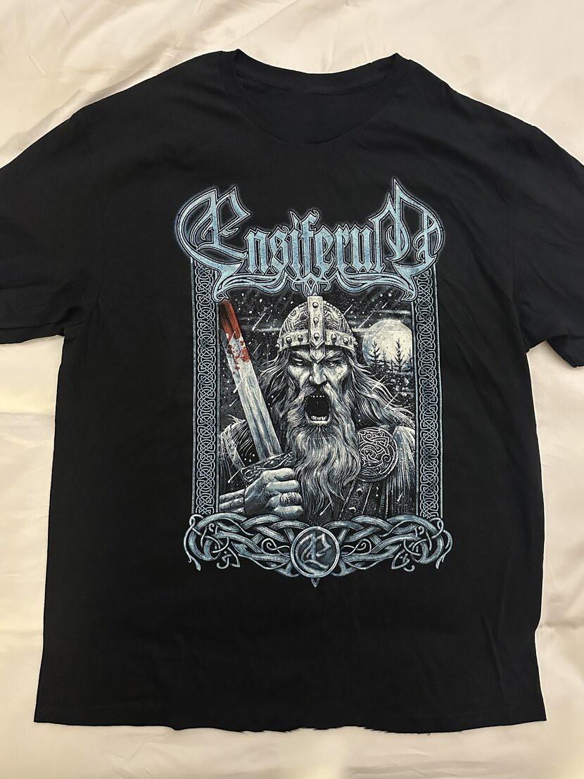 Ensiferum Band Winter Storm Around the World Cotton Black T Shirt S-5XL CM630 L