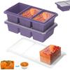 Silicone Freezer Tray Food Meal Soup Sauce With Lid Freezer Trays Large Ice Box Soup Ice Tray Kitchen Food Storage Freezing Mold