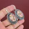 Copper Pink Opal Earring Natural Gemstone Earring 925 Sterling Silver Earrings Beautiful Dangle Earrings Handmade Boho Jewelry Gifts For Her