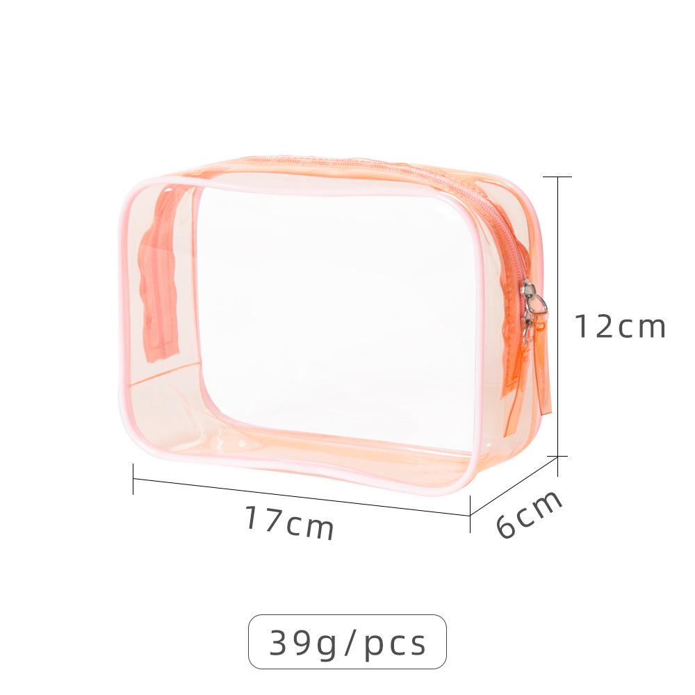 Large PVC Waterproof Cosmetic Bag with Multi-functional Compartments and Wet-Dry Separation