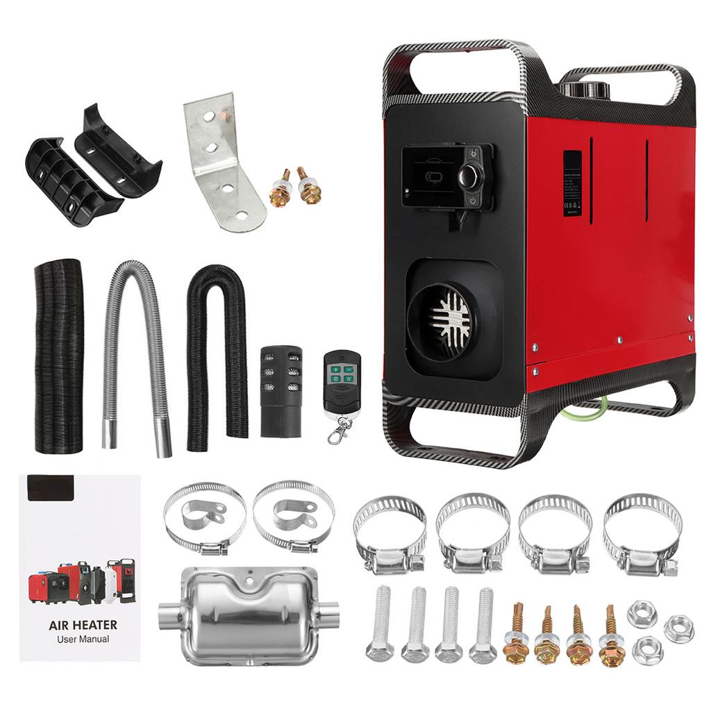 All In One Diesel Air Car Heater Host 5-8KW Adjustable 12V LCD English Remote Control Integrated Parking Heater Machine