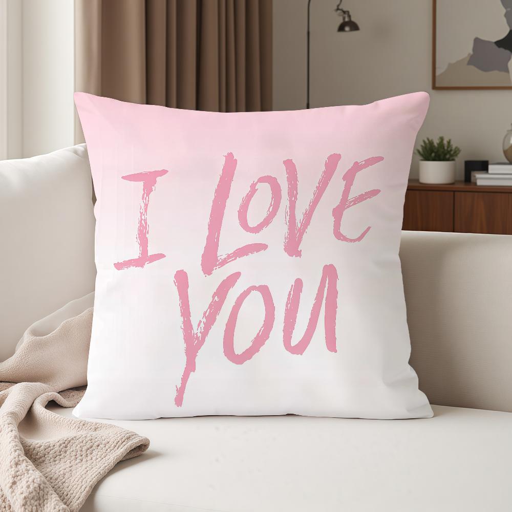 Happy Valentines Day Pillow Case Suitable For Bedrooms Living Rooms Cars Home Decoration