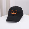 Lightweight Halloween Baseball Cap Breathable Sunshade Cap Funny Pumpkin Embroidery Hat  Outdoor